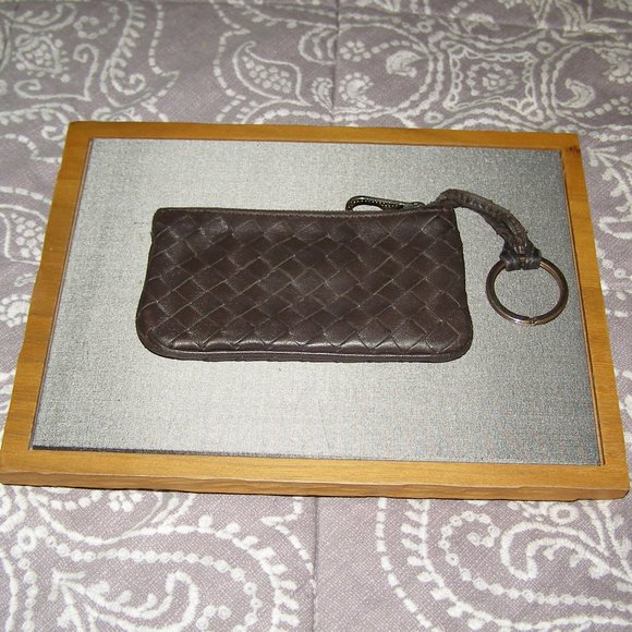 EUC Bottega Veneta Intrecciato Brown key pouch Card holder Buttery soft … - Picture 2 of 14